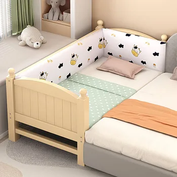 Спални легла от дърво с парапет, детска безопасност, модерни и луксозни детски легла, модерна платформа за момчета, детски мебели Beliche