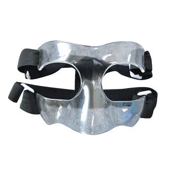 Спортен шлем за носа, баскетболно маска, защита носа, щит за лице, защитна маска с регулируема еластична лента, противоударное обзавеждане