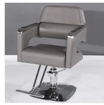 Столове за фризьорски салон, специални столове за фризьорски салони, фризьорски салон стол с мрежа от неръждаема стомана червено, вдигане на фризьорски столове, liftabl