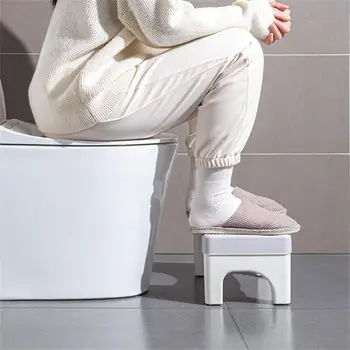 Столче за тоалетна екологично чист през Цялата край няма да навреди на ръцете и краката противоскользящий дизайн Сгъваема табуретка-стъпало
