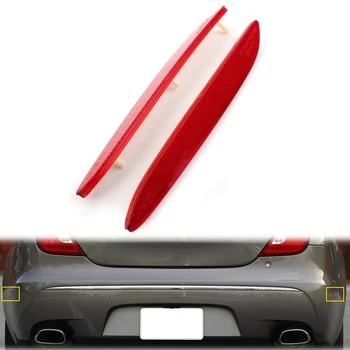 Тапицерия задна броня на автомобила страничната рефлектор светлоотразителни ленти Червена леща за Jaguar XJ 2010 2011 2012 2013 2014 2015 2016 2017