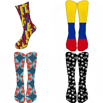 Творчески и Висококачествени Модни Чорапи Harajuku Kawaii Happy Socks, Мъжки Чорапи с Модел на Хранене и Животните Принтом, Смешни Чорапи, Чорап Скъпа, Calze Animali