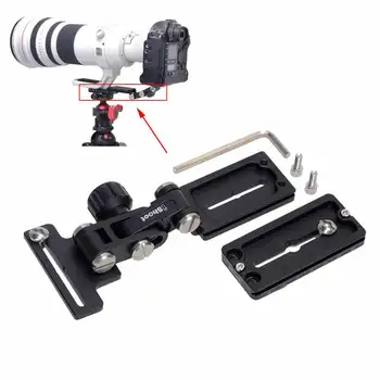 Титуляр скоба за един обектив за телефотография + быстроразъемная плоча Arca-Swiss Fit за голяма камера с длиннофокусным обектив с пистолета на дръжката