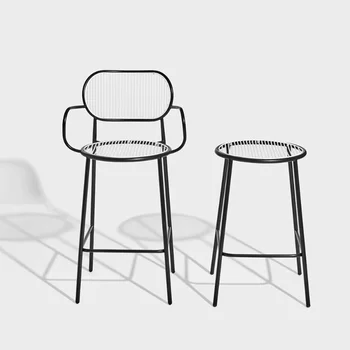 Трапезни Столове от скандинавски Акцент Мобилни Хол с Ергономичен и Модерен Стол за Хранене на открито Дизайнерски Метални Мебели Sillas Nordicas GG