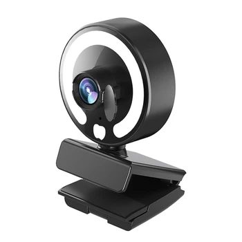 Уеб-камера с автофокус 1k/2k /4k, Камера 1080p, 4K, Мрежова USB-камера за директно излъчване, уеб камера за преносим компютър без водачи
