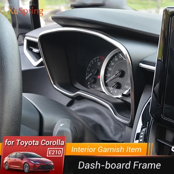 Украса на арматурното табло на автомобила, рамка, панел, пръстен, аксесоари за декориране на Toyota Corolla 2018 2019 2020 2021 E210 12th