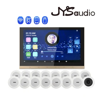 Умен стенен усилвател на 10-инчов WiFi, Bluetooth, Android цифров усилвател Sound система за домашно кино с Мини стерео система тавана високоговорител комплект