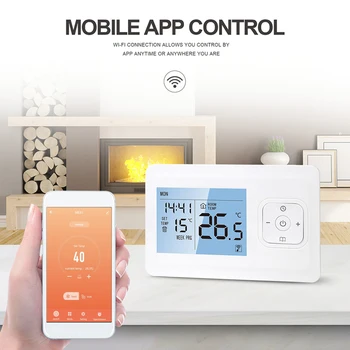 Управление, съвместими с приложение, WiFi термостат, електрически подово отопление, контрол на температурата, идеален подарък
