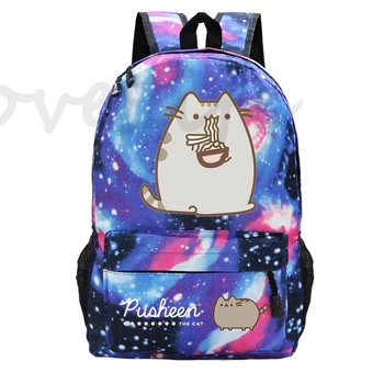 Ученически раници с анимационни котка, училищна чанта за студенти, чанта за книги за момчета и момичета, аниме-раница, чанта, юношеството лаптоп, Mochila