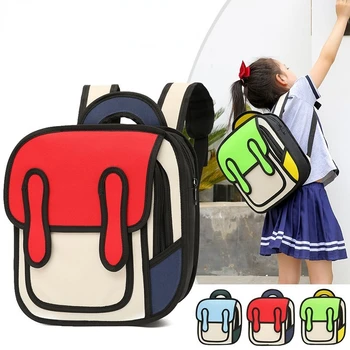 Училищна чанта с голям капацитет за момичета и момчета 2022, детски cartoony раница в детската градина