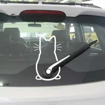 Художествени етикети Смешно котка Автомобилни стикери стикер на задното стъкло dakimakura francais стикер