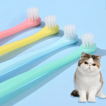 Четка за зъби за котки, почистване на зъбите за кучета, домашни любимци, четки за зъби за котки, мека четка за зъби за котки, инструменти за почистване на устата, стоки за домашни любимци
